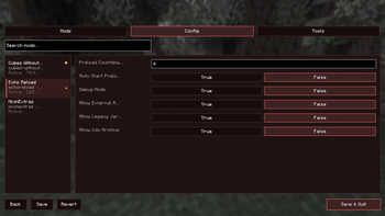 Config Screen