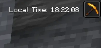 shows time with an effect on the player