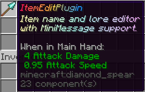 Item Edit Example