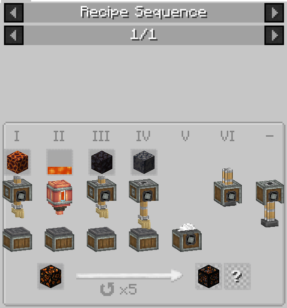 Compressed Lava Coal Block Recipe