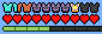 Detailed armour bar with trims