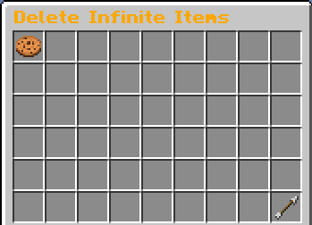 The Delete InfiniteItems GUI