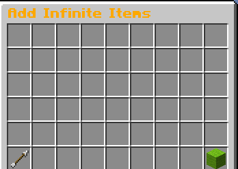 The Add InfiniteItems GUI