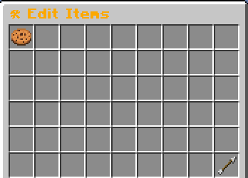 The Edit InfiniteItems GUI