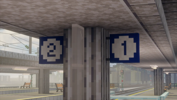FS style platform signs