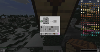 recipe in crafting table