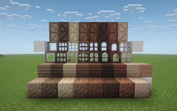 Some wood blocks + terracotta