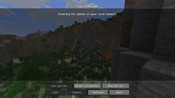 Multiplayer screen with changed texts
