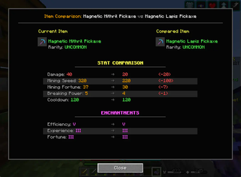 Pickaxe Example