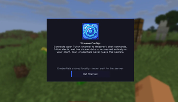 Initial welcome menu