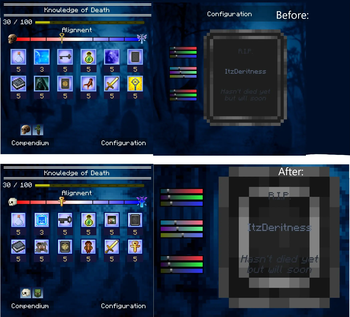 Knowlege of Death menu