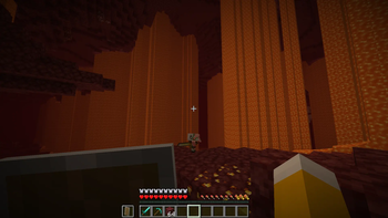 Lava in the nether