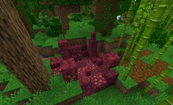 Crimsite resource vent in a Jungle