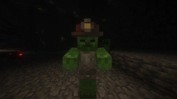 Cave Zombie with Miner's Helmet