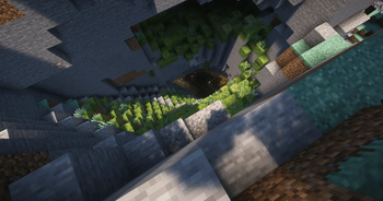 A deep and mysterious cave