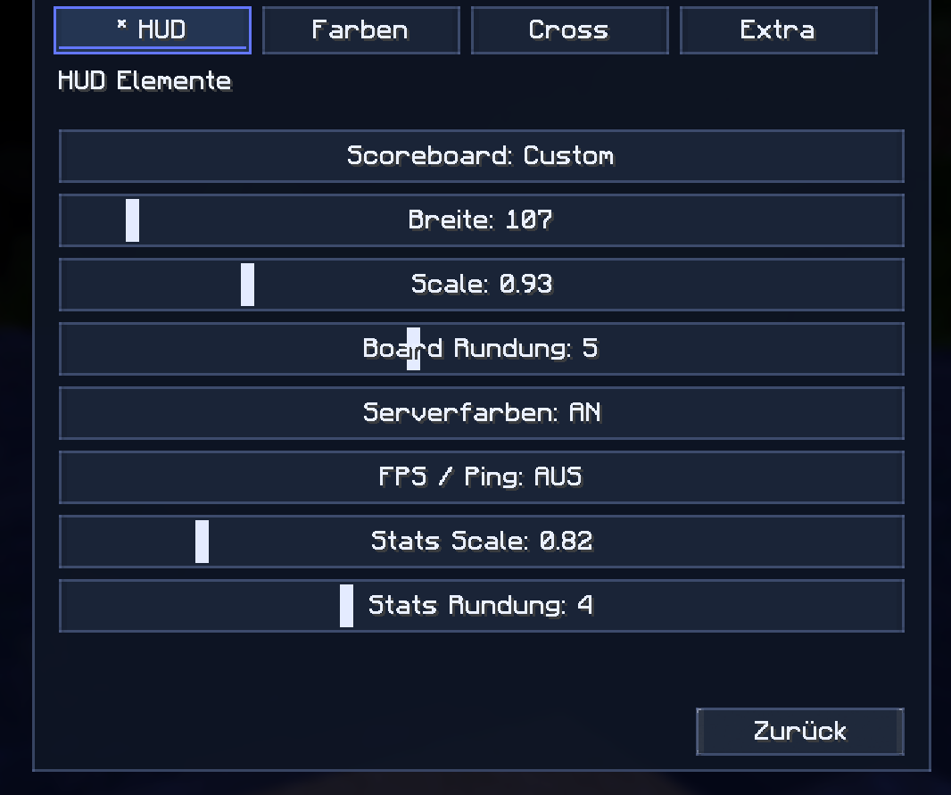 HUD Menu