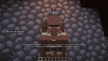 Talking to a Villager to get a Quest