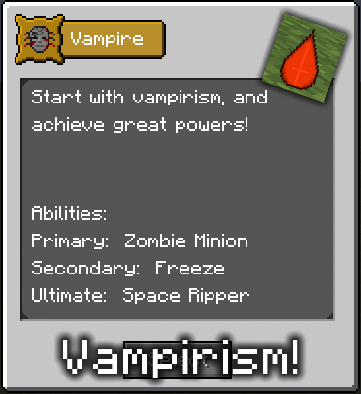 Vampirism!