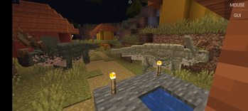 Iron golem in warm biome