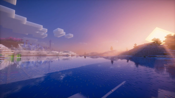 Frozen river