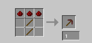 Redstone pickaxe craft