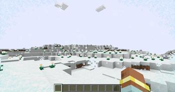 · White Barrens biome naturally generates on the surface