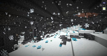 · White Barrens biome naturally generates underground