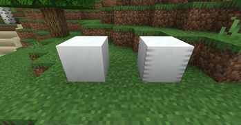 Snow Block vs 8 Snow Layers