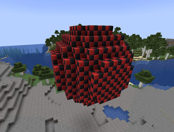//sphere using ItemsAdder custom blocks