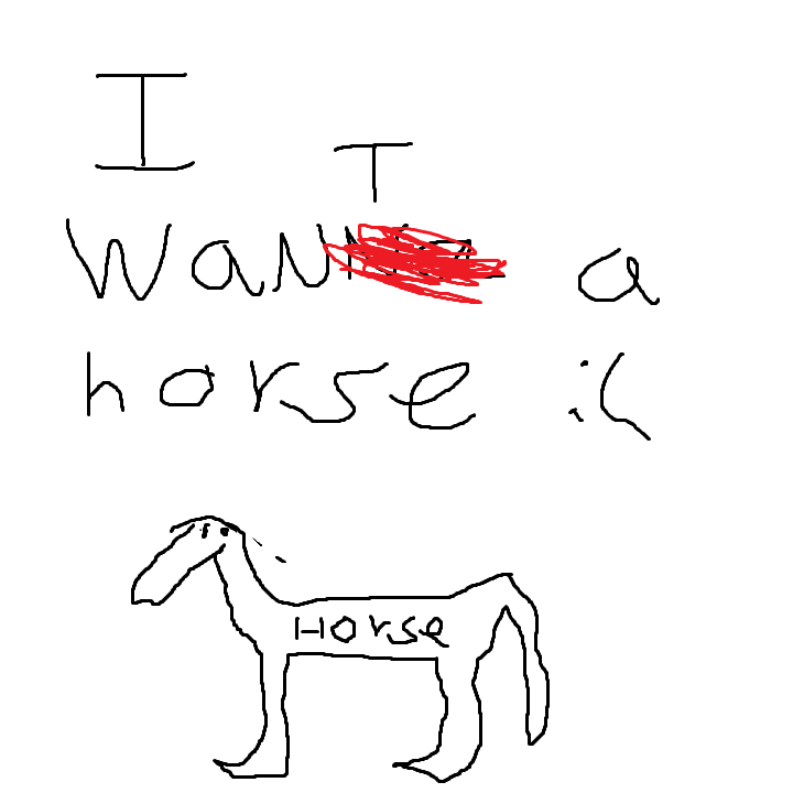 I want a horse