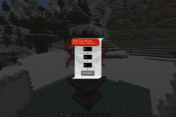 Coordinates Template for Snow Cannon