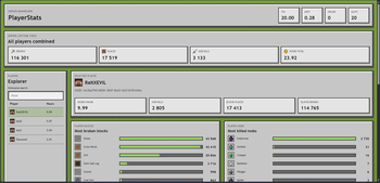 PlayerStats web page