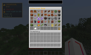 Shop menu