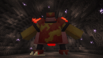 Magmortar in a raid den