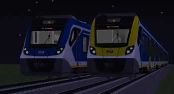 SNG Trains at night