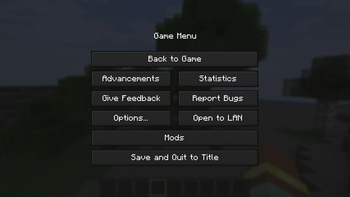 Game Menu Example