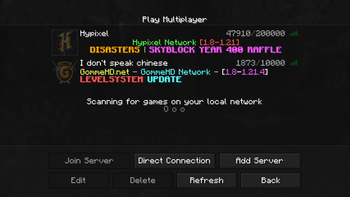 Server List Example