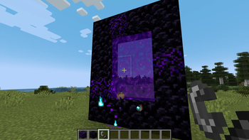 Nether portal opening