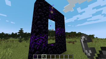 Nether portal opening