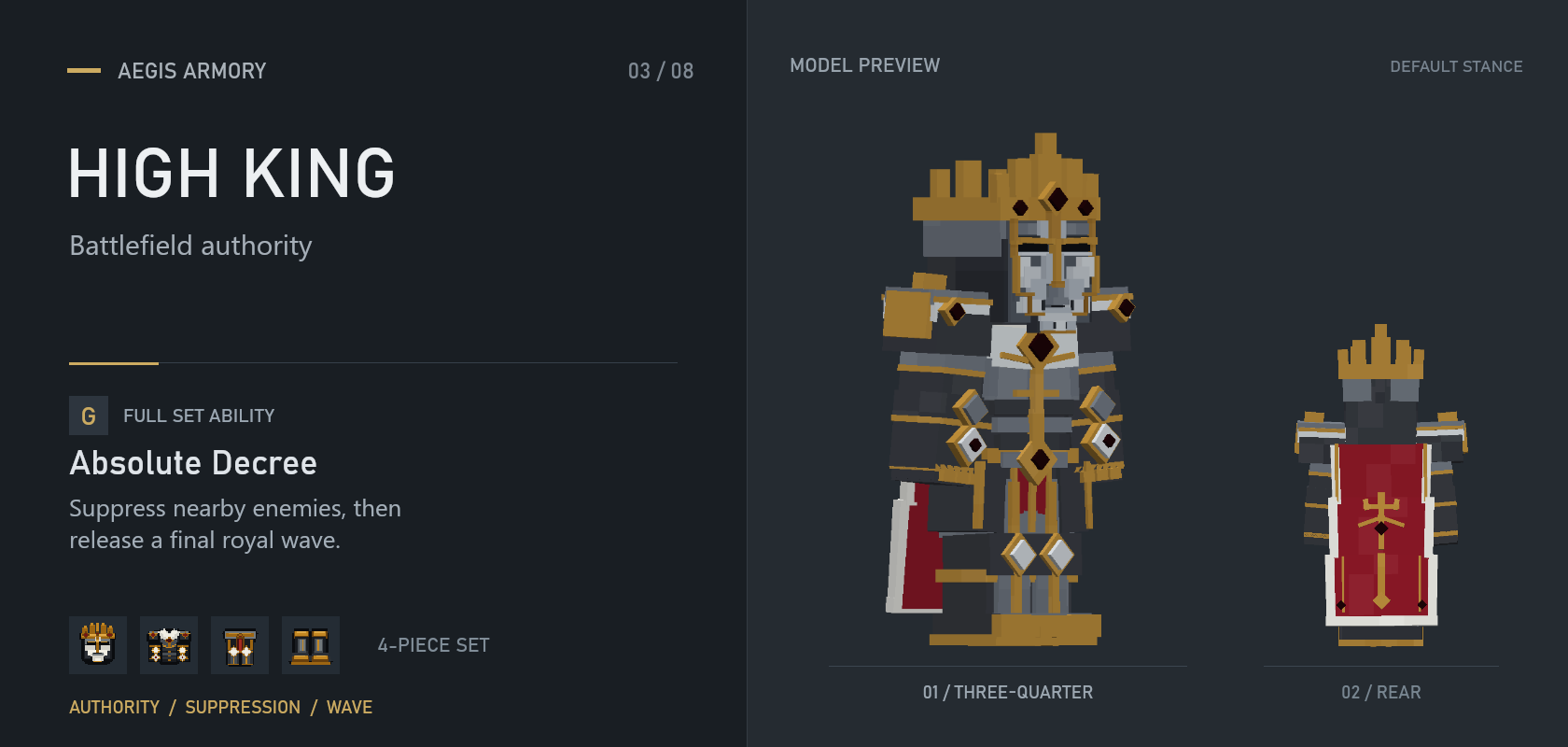 High King armor set overview