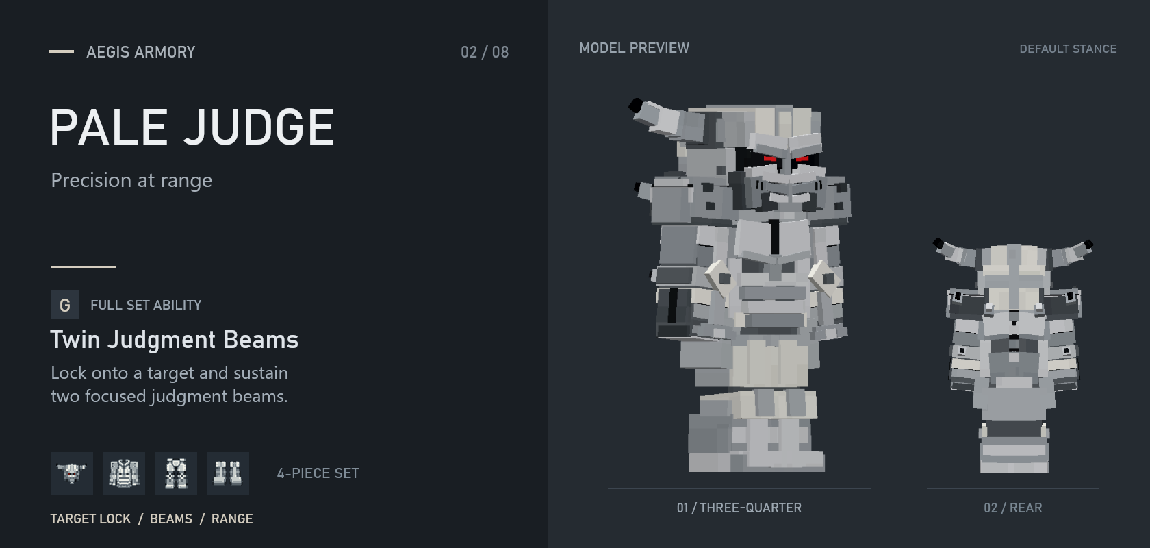 Pale Judge armor set overview