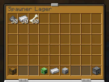 Spawner menu
