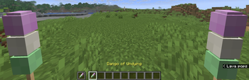 Dango of Undying in both hands