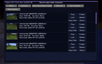 record-able screenshot