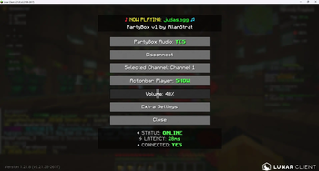 Partybox GUI