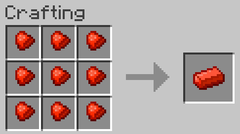 Crafting a Copler Ingot