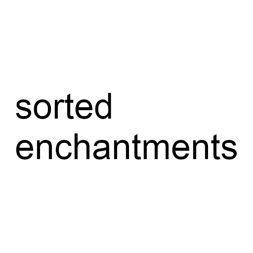 Sorted Enchantments