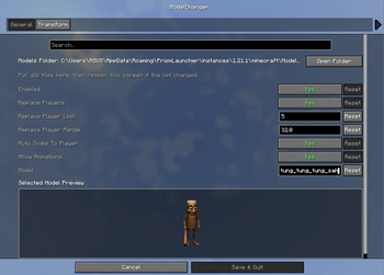 Config Menu