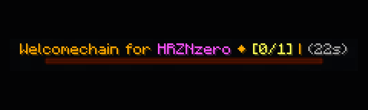 Bossbar for Welcomechain