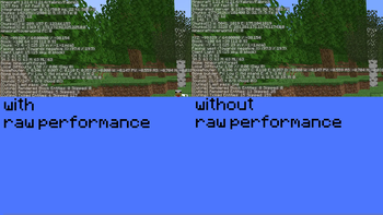 Average Optimization Pack vs Raw Performance